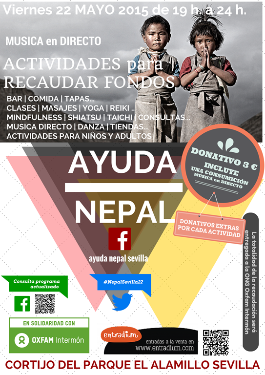 Diseño Cartel y Comunity Manager de Ayuda Nepal Sevilla